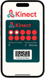 Kinect Multi-Pass loyalty card preview on iPhone